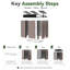 Galvanized Steel Metal Storage Shed with Sloping Roof, Lockable Door-457545176