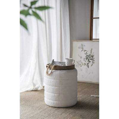 Home Decor Collection (Includes An Artificial Plant, Vase, Trays, Stool And Side Table)