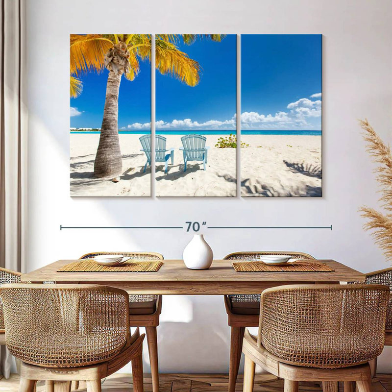Plage tropicale Gillard Anguilla Island, H 42 po x l 65 po