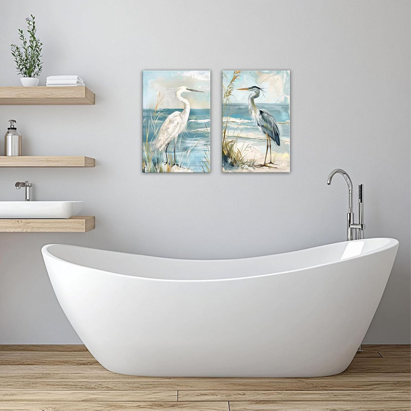 2 Piece Wrapped Canvas Wall Art, 40cm H x 30cm W