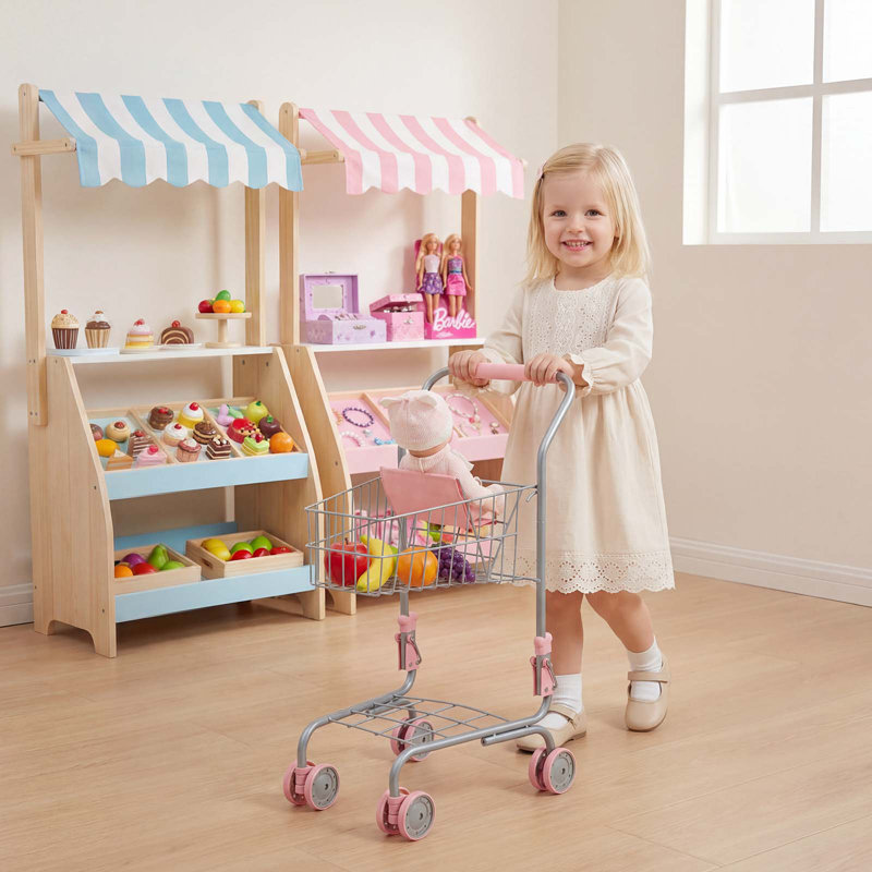 29.46 cm W Utility Cart with Wheels, 61cm H x 29.5cm W x 39cm D