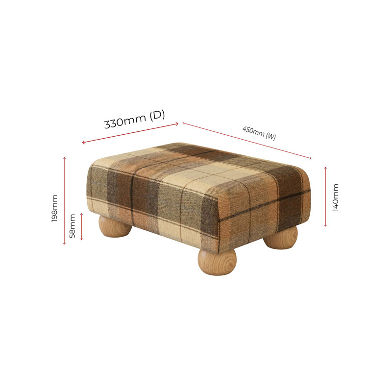 Manufactured Wood Accent Stool, Natural