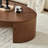 Natural Walnut Coffee Table 47.24", Ash Veneer MDF For Living Room Studio Home Office-528044774