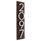 Floating Modern 3" Number Vertical Address Plaque (4 Digits)