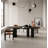 Chrystian 17 " H Genuine Leather Upholstered Iron Armchair