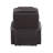 Brown Leather Recliner Aire W/Power Lift & Massage-2067376814