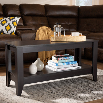 Table basse en bois de wengé moderne et contemporain Junji