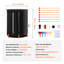 Capteur de pluie pliable 100 gallons avec embouts et trop-plein pliable