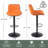 Mahirah Swivel Upholstered Adjustable Height Counter Stool with Metal Frame-1322851214