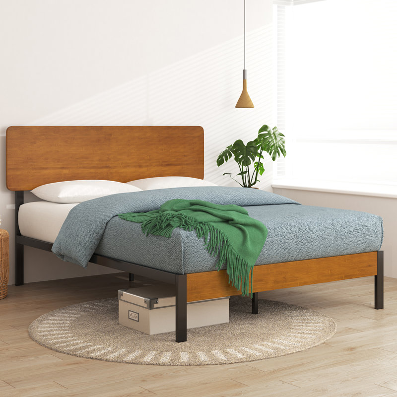 Sarette Metal Platform Bed, King