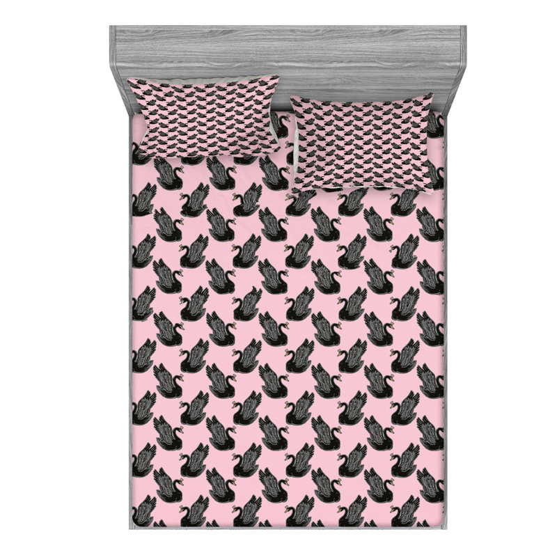 Microfiber Sheet Set, Queen Sheet Set with Fitted Sheet