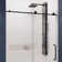 Leon 48'' - 48'' W x 76'' H Single Added Frameless Shower Door with Clear Glass