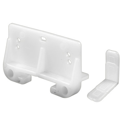Ensemble de guide de tiroir blanc Prime-Line 1/8 po x 1-5 / 16 po (1 ensemble)