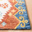 Tapis bleu / ivoire en laine touffeté à la main Deyoung-1960421670