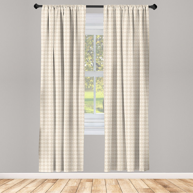 Rideaux 4 panneaux East Urban Home, L 56 po x L 84 po
