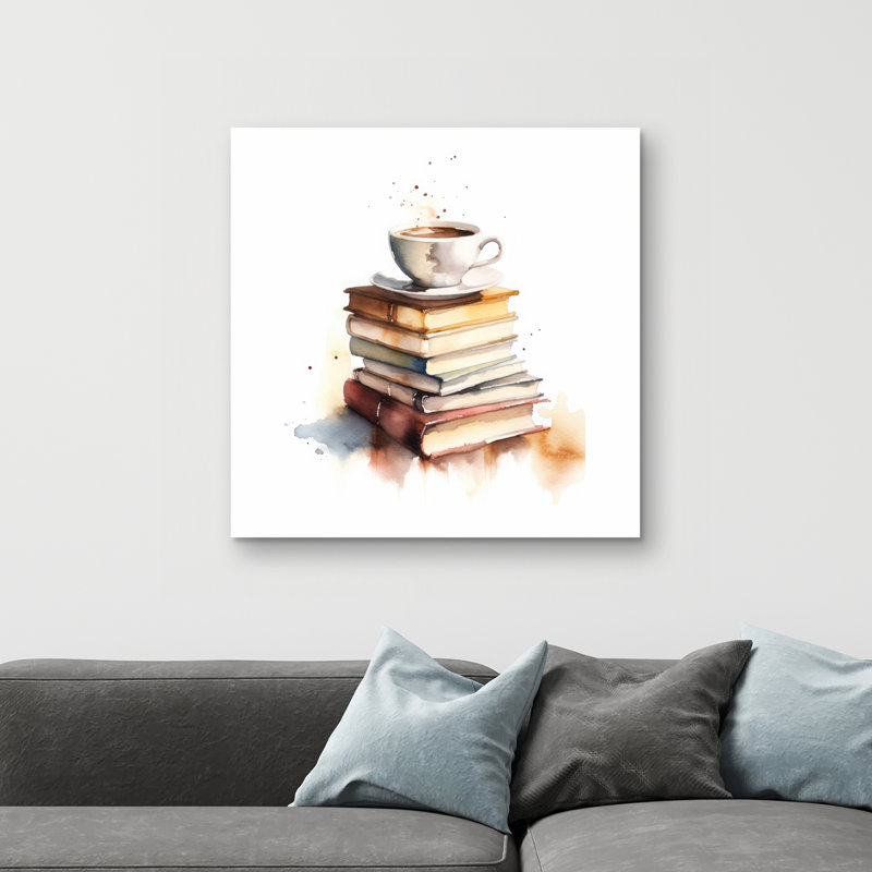 Relaxing coffee - 32"x32" art on canvas