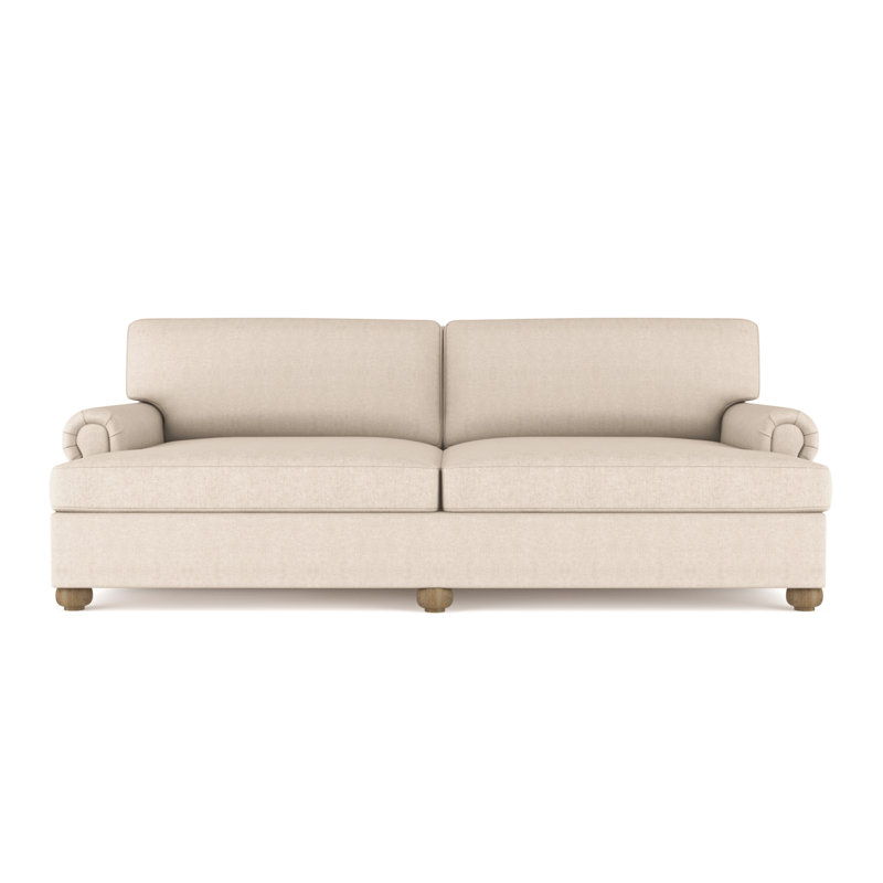 Sofa, Plush Velvet Oyster