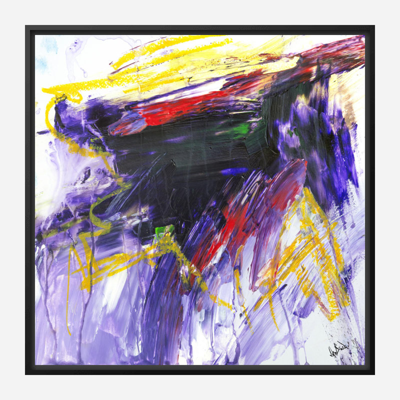 Calcite - Artist Enhanced Canvas Print, Black Framed Canvas, 21.5" H x 21.5" W x 1.75" D