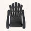 Chaise berçante Adirondack en bois d'acacia