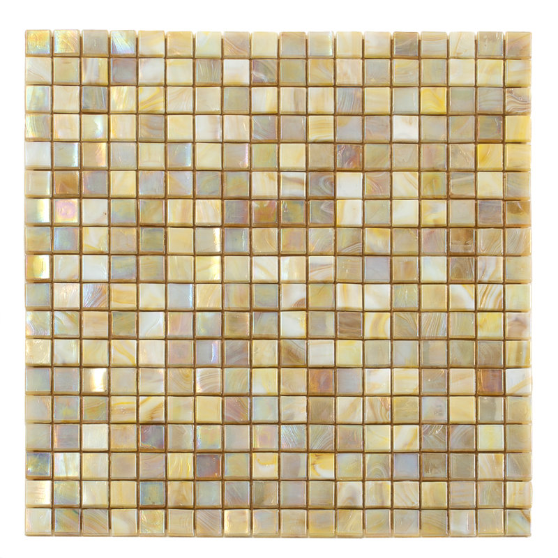 Skosh 0.6" x 0.6" Glass Grid Mosaic Wall & Floor Tile