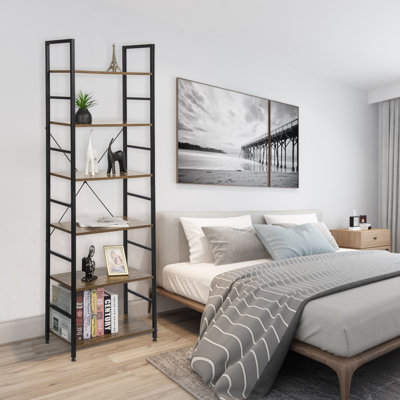 60cm W Manufactured Wood Height -Adjustable Shelving Unit
