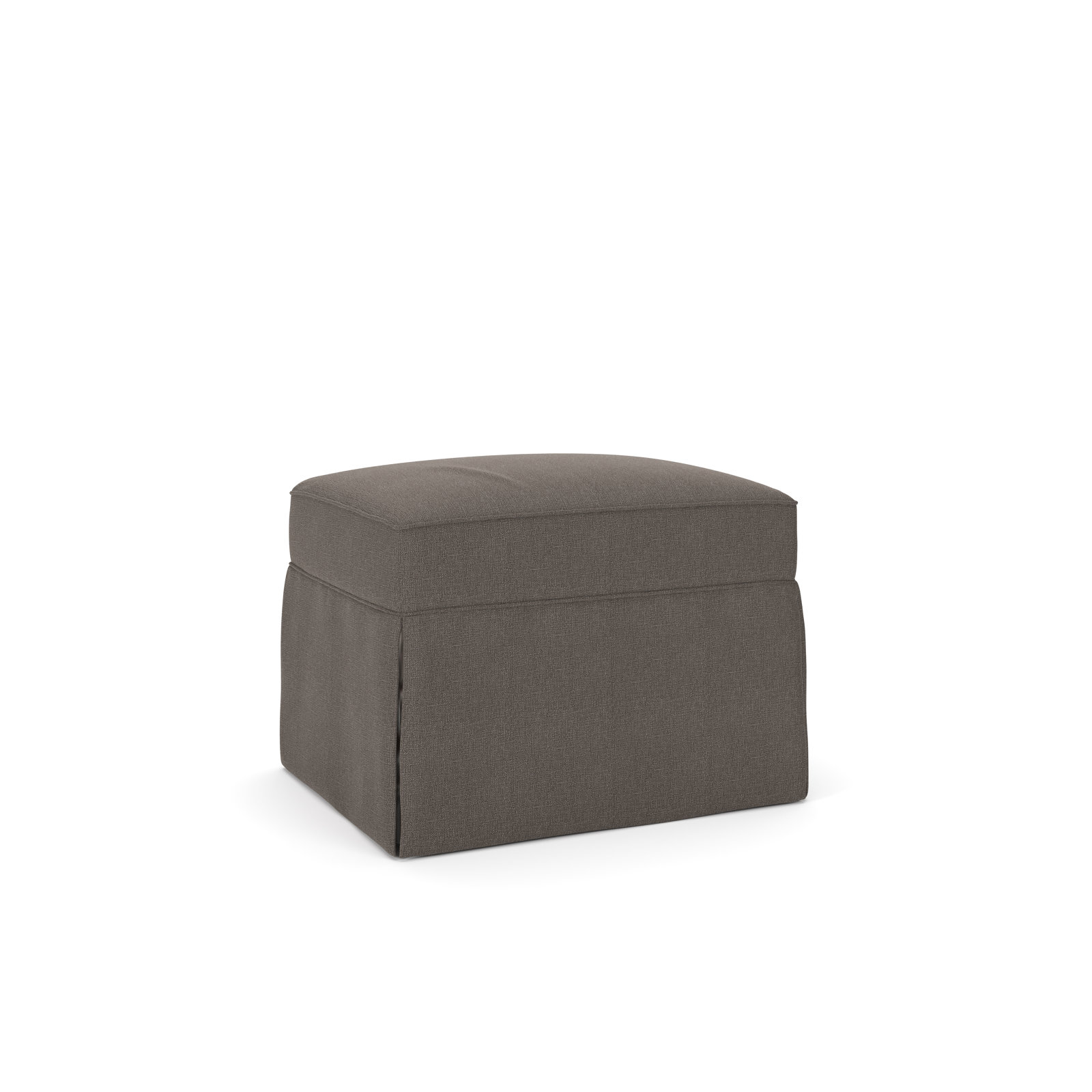 Amari 33" Ottoman, Drusky Charcoal Sustain® Basketweave