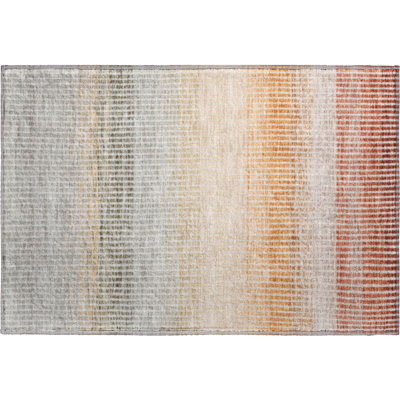 Premium Machine Washable Mayfield AMF2313 Stripes Rug
