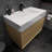Albizu 35.5" Wall-Mounted Single Bathroom Vanity-69316038