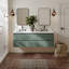   Ensemble de meuble-lavabo double rectangulaire 60 po avec comptoir à quartz blanc Carrara, ensembles de 60 pouces Ensembles-1663115980-1663115955