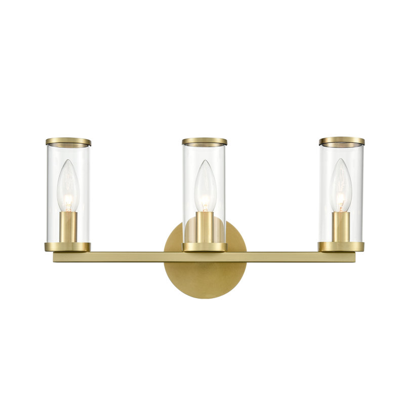 Revolve 3 - Light Vanity Light, Natural Brass