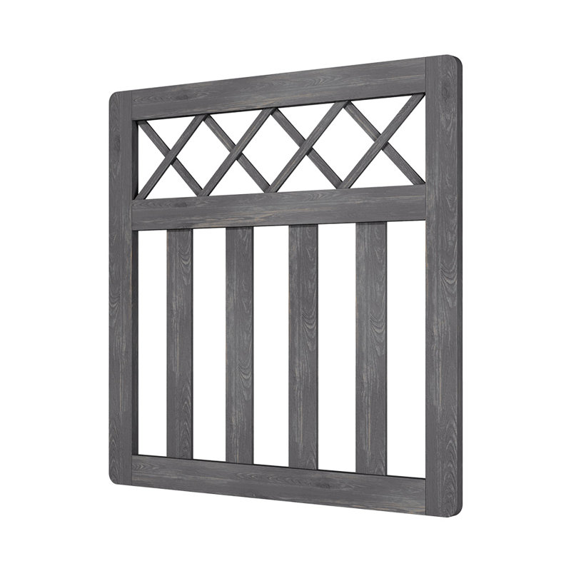 Towanna Wood Gate, 7.6 ft. H x 7.6 ft. W, Grey