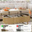 Table basse carrée ovale relevable de 40 pouces avec compartiment de rangement dissimulé-2001880190