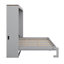 Lit escamotable horizontal avec port USB, lit escamotable mural en bois avec lattes pour chambre d'amis, bureau à domicile-130145580