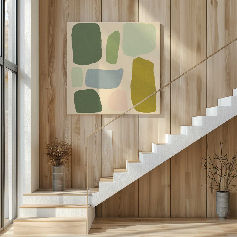 «Chromatique rythmique v2», grande impression sur toile, H 48 po x l 48 po