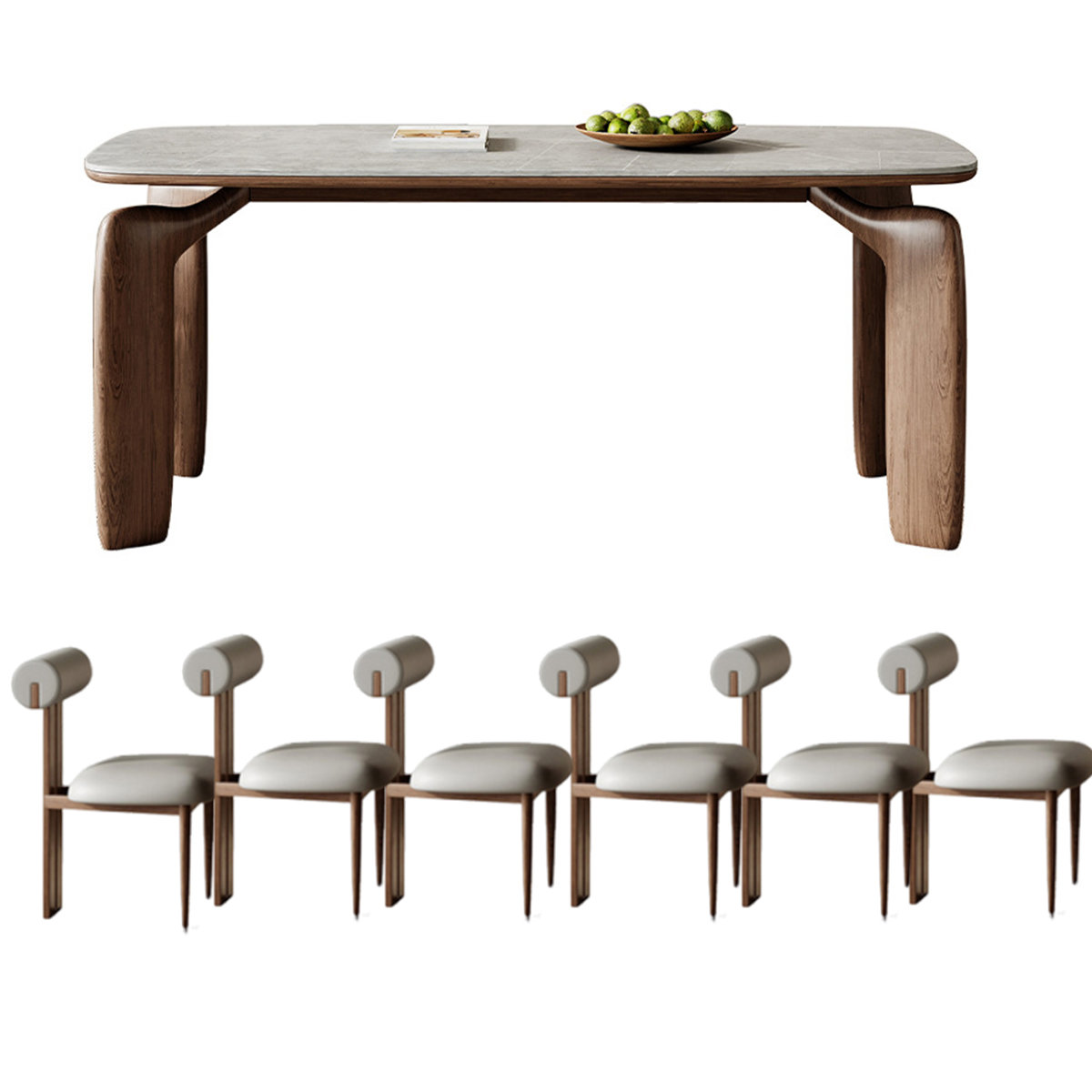 Sleek Surface Designs Modern Nordic Rectangular Dining Table - Wayfair ...
