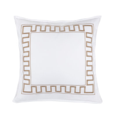 Greek Key Euro Sham by Erin Gates