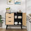 Armoire de rangement au sol avec porte et 3 tiroirs-413526530
