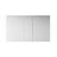 Armoire à pharmacie encastrée ou murale en aluminium pour salle de bain, 60 po L x 36 po H, avec étagères en verre ajustables-239772336