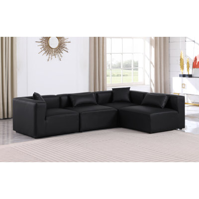 Canapé modulaire en similicuir 4 pièces Houswerth
