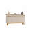 Yonkers 63" Mid-Century Modern Sideboard with 4 Shelves in Off White and Natural-1670489507