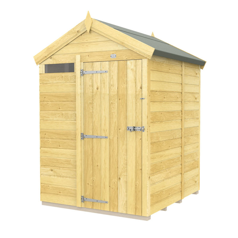 5ft x 5ft Apex Security Shed - Single Door