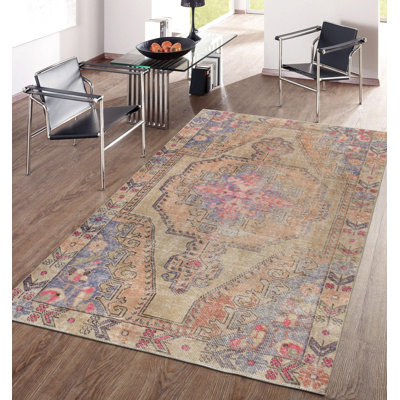 Oriental Area Rug in Beige