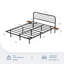 Aether Floating Metal Bed Frame with Charging & LED Lighting & Shelves, No Box Spring Needed-892940776