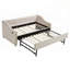 Lit de jour simple rembourré avec couchette, port USB, poches latérales et tissu en velours pour plus de confort et de style-1054888287