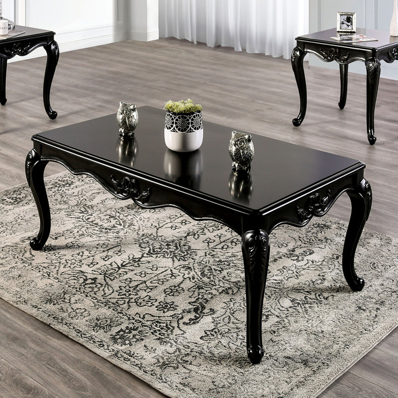 Table basse de style traditionnel, Espresso, H 20,5 po x L 53 po x l 30,5 po