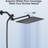 10" Shower : High Rainfall & Handheld With 11" Arm, 6 Spray Patterns, Non-leaking, Stainless Steel, Wall Mount, Square Shower, Adjustable Water Flow Kit: Extension Settings, Self-cleaning Nozzles,-115806971