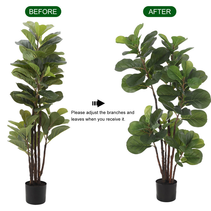47 po Ficus lyrata artificiel en pot