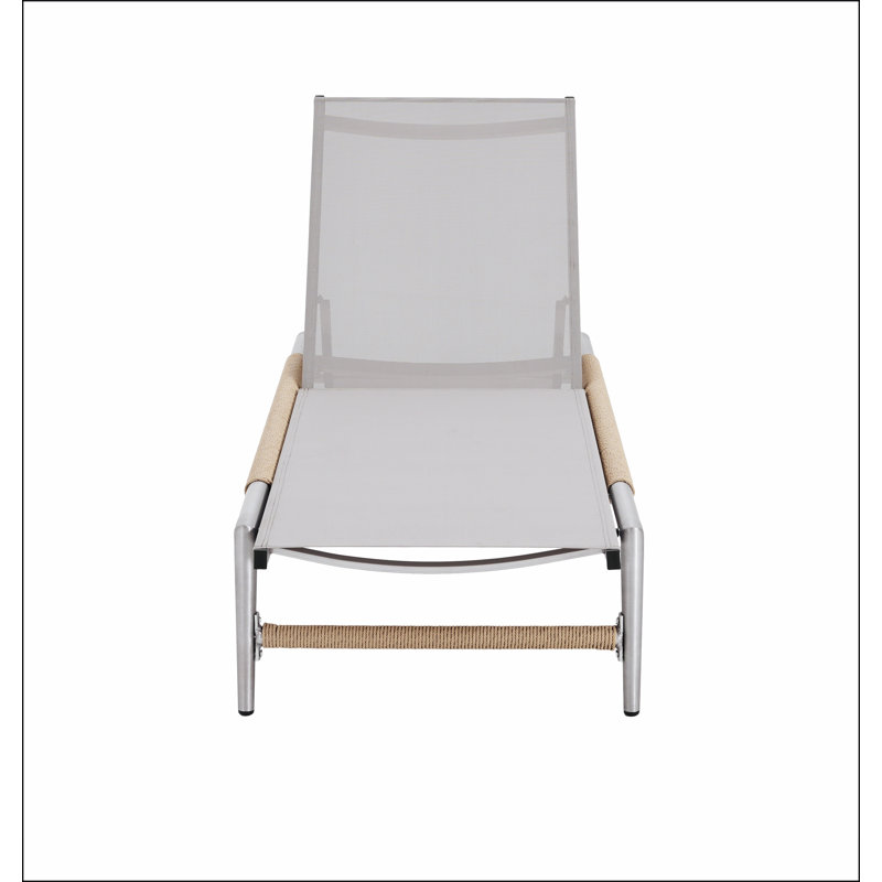 Chaise longue d'extérieur Hargrove Aluminun