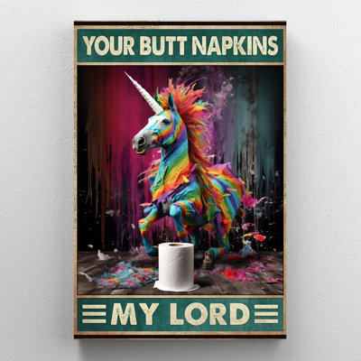 " Unicorn Your Butt Napkins My Lord "