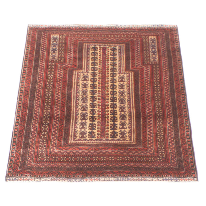 Tapis beige Teimani 2 pi 10 po x 4 pi 4 po